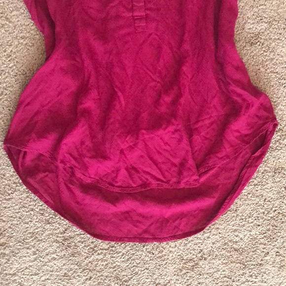 Deep pink/magenta Lucky cap-sleeve top - Picture 3 of 5